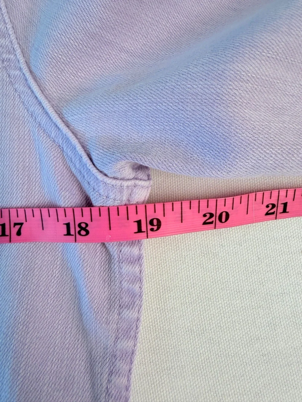 Adriano Golschmied Robyn Lavender Pastel Purple Stretch Classic Jean Jacket L